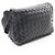 Borsa a Spalla Bottega Veneta Intrecciato Nero - vista 2