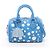 Borsa Louis Vuitton x Yayoi Kusama Speedy Bandoulière 20 Infinity Dot Bianco Blu