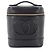 Borsa Vanity Chanel in pelle di vitello martellata nera Nero