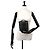 Borsa Vanity Chanel in pelle di vitello martellata nera Nero - vista 10