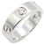 Anel Cartier Love 3PD - Aliança em ouro branco 18K com diamantes Prata