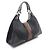 Borsa Gucci GG Canvas Sherry Line Nero Multicolore - vista 2