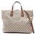 Borsa Tote 2-Way Gucci GG Supreme Marrone Beige