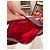 Borsa a spalla Valentino Garavani in denim e pelle rossa Rosso Blu - vista 10