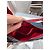 Borsa a spalla Valentino Garavani in denim e pelle rossa Rosso Blu - vista 12