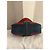Borsa a spalla Valentino Garavani in denim e pelle rossa Rosso Blu - vista 4