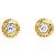 Chanel Haute Couture Orecchini 1995s Esagonali Dorati Clip on D'oro