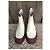 Autre Marque Botines Chelsea Camper en piel blanco y burdeos - vista 3