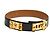 Médor Hermès 1991 Ceinture Medor T75 Collier de Chien M Schwarzer Ledergürtel 30In Hermes Golden - Ansicht 2