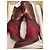 Botas de vaquero D&G de cuero burdeos y rojo con detalles de costura Castaño Rosa Roja - vista 6