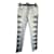 Philipp Plein Women's Light Blue Denim Jeans with Black Lace Insets  - view 1