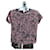 Diane Von Furstenberg Black Sheer Floral Top Pink  - view 1