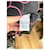 Diane Von Furstenberg Black Sheer Floral Top Pink  - view 4