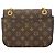 Borsa a tracolla Louis Vuitton Monogram Passy Marrone Nero - vista 11