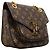 Borsa a tracolla Louis Vuitton Monogram Passy Marrone Nero - vista 2