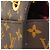 Borsa a tracolla Louis Vuitton Monogram Passy Marrone Nero - vista 6