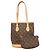 Borsa Tote Louis Vuitton Monogram Bucket PM Marrone