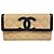 Cartera Larga Chanel en Piel de Ternera Granulada Beige