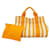 Hermès Borsa in tela Hermes Cannes PM Arancione