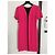 Gianni Versace Vestido tubinho fúcsia com detalhe preto Fuschia - vista 2