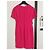 Gianni Versace Vestido tubinho fúcsia com detalhe preto Fuschia - vista 3