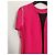 Gianni Versace Vestido tubinho fúcsia com detalhe preto Fuschia - vista 9