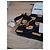 Moschino Teddy Bear gesteppte Leder-Pochette Schwarz - Ansicht 4