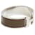 Hermès Large GM Clic Clac H Bracelet Silver Etoupe Enamel L Brown  - view 2