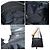 Gucci Borsa a tracolla in nylon e pelle con monogramma GG nero - vista 6