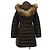 Abrigo de plumón Moncler HERMIFUR Verde Caqui - vista 2