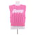 Ganni Ärmelloser Strickpullover in Rosa Pink