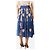 Autre Marque Falda midi estampada azul - talla S - vista 3