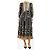 Autre Marque Vestido midi de algodón estampado negro - talla UK 8 - vista 3