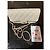 Wallet On Chain Chanel Classic Caviar Leather Glasses Case with Chain - White - view 3