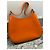 Prada Borsa a tracolla in pelle arancione Marrone Monogramma - vista 4