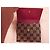 Cartera Gucci de lona monogram GG y piel burdeos Castaño - vista 6