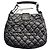 Chanel Borsa Hobo in pelle trapuntata nera Beige