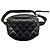 Chanel gesteppte Leder-Gürteltasche in Schwarz