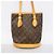 Borsa Tote Louis Vuitton Monogram Bucket PM Marrone - vista 9