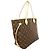 Borsa Tote Louis Vuitton Monogram Neverfull MM Marrone - vista 2