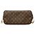 Borsa Tote Louis Vuitton Monogram Neverfull MM Marrone - vista 3