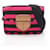Borsa a Spalla Prada Canapa Righe Marrone Nero Rosa