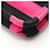 Borsa a Spalla Prada Canapa Righe Marrone Nero Rosa - vista 6