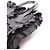 Tote Sac cabas Prada Frill noir en nylon et cuir - vue 11