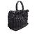 Tote Sac cabas Prada Frill noir en nylon et cuir - vue 2