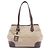 Prada Logo Jacquard Tote Bag Braun Beige