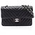 Borsa a Spalla Chanel Chevron V-stitch Nero