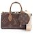 Louis Vuitton OnTheGo EW Monogram Giant Reverse 2-Way Handtasche Braun