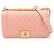 Chanel Boy Schultertasche aus rosa genarbtem Kalbsleder Pink