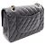 Borsa a Spalla Chanel Matelassé Double Flap Nero - vista 2